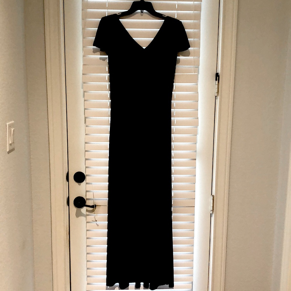 Lauren Navy print maxi